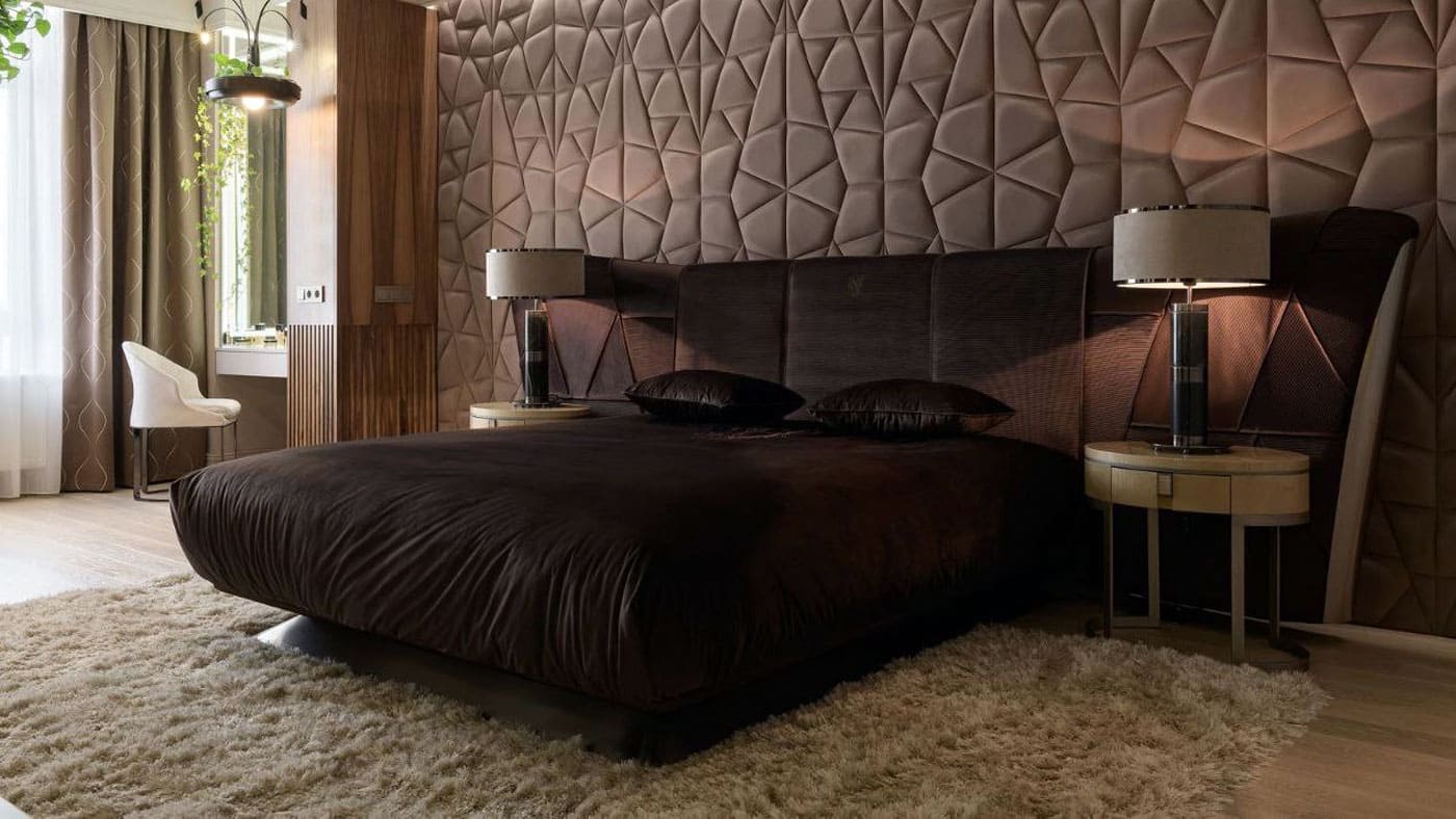Sophisticated upholstered bed for elegant living rooms - yavorina.com.ua