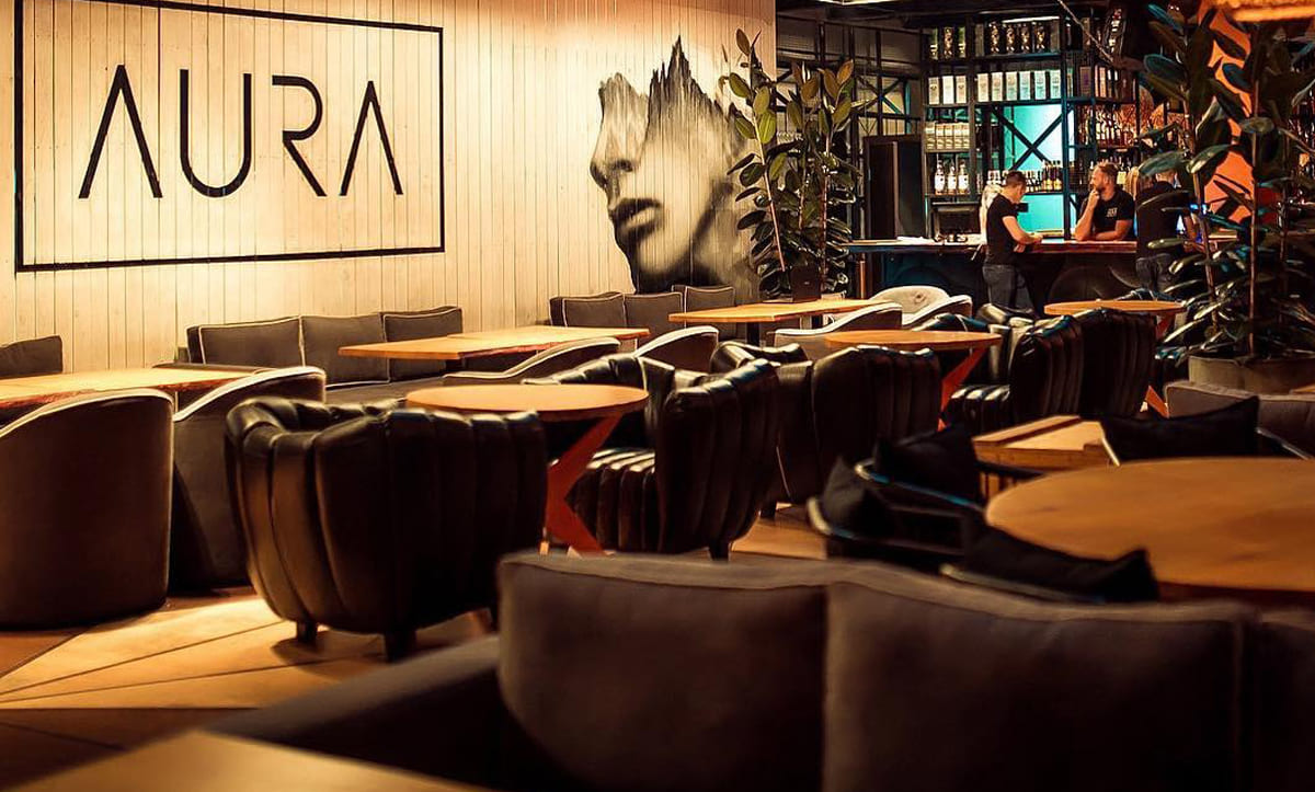 Luxurious seating arrangements at Aura Restaurant by Yavorina Furniture