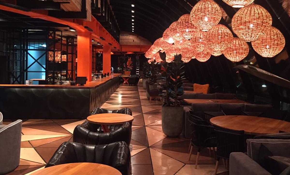 Unique furniture pieces at Aura Restaurant by Yavorina