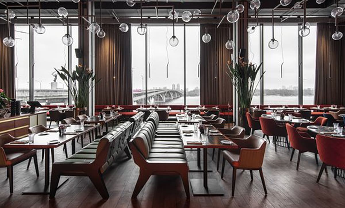 Bespoke seating solutions for Queen Restaurant, crafted by Yavorina