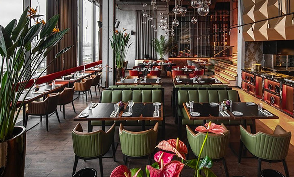 Elegant dining chairs designed for Queen Restaurant by Yavorina.