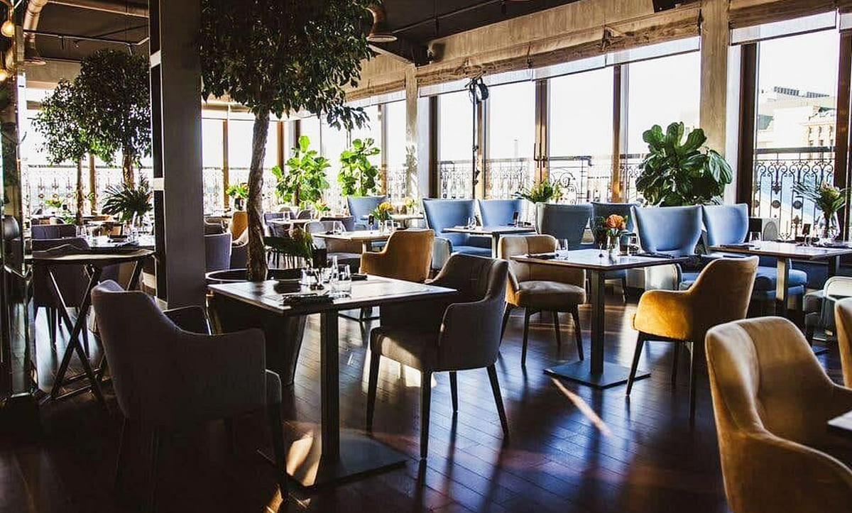 Bar zone furniture at KAMA Restaurant - yavorina.com.ua