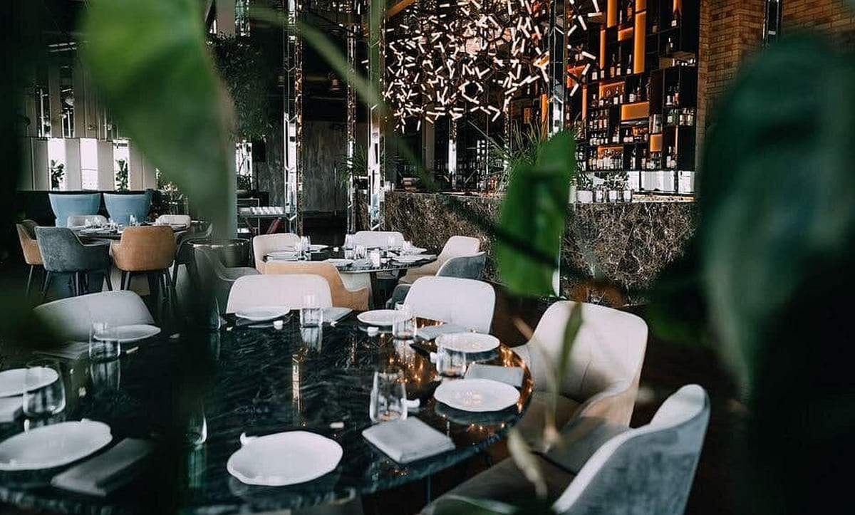 Yavorina's furniture for KAMA Restaurant's bar area - yavorina.com.ua
