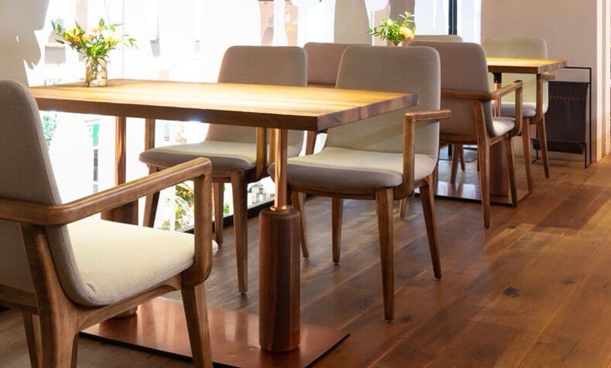 Custom-designed bar seating area at CHEF’s TABLE Kyiv - yavorina.com.ua