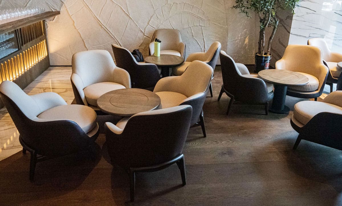 Custom leather armchairs by Yavorina at LaNoma Restaurant Fort Lee, NJ - yavorina.com.ua