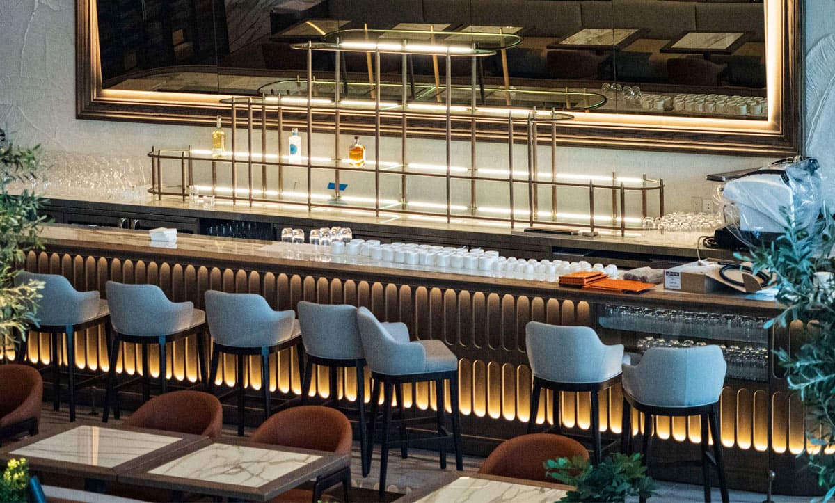 Stylish bar stools crafted by Yavorina for LaNoma Restaurant in NJ - yavorina.com.ua