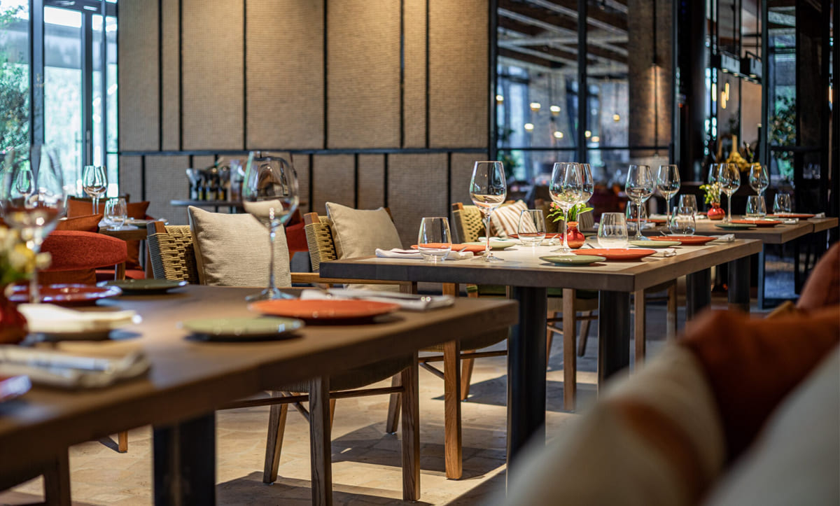 Custom-designed bar stools with rustic charm in Margherita Pizzeria - yavorina.com.ua