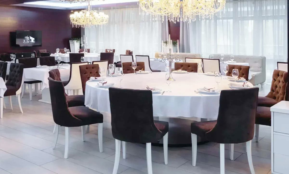 Stylish armchairs designed for Orly Park Restaurant's dining area - yavorina.com.ua