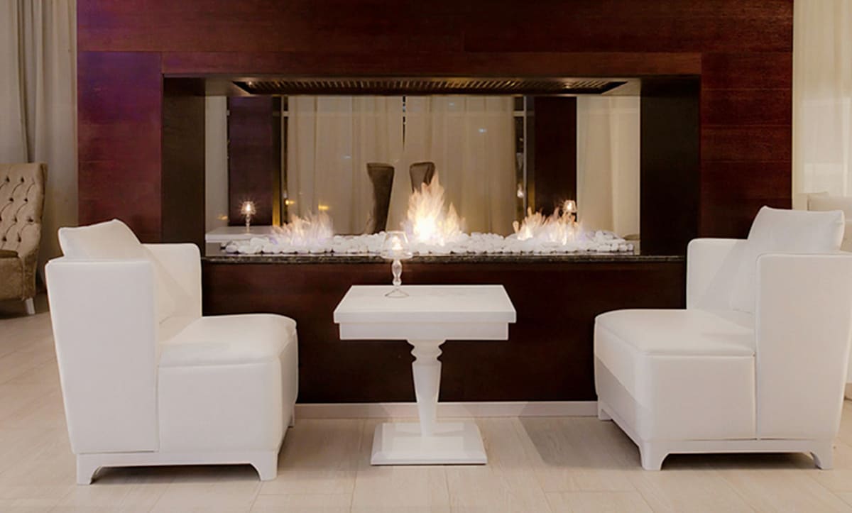 Custom bar design at Orly Park Restaurant featuring Yavorina furniture - yavorina.com.ua