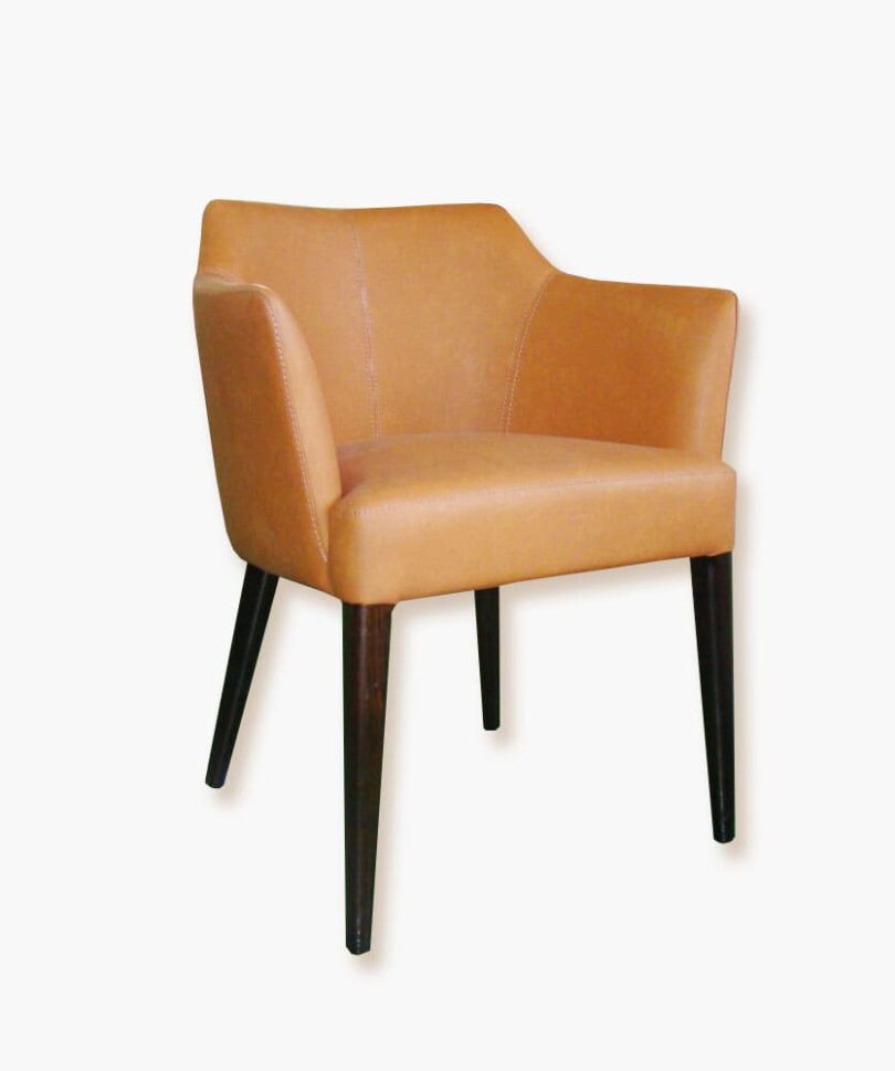 Stylish Brovar 01 armchair with solid beech or ash wood frame - yavorina.com.ua