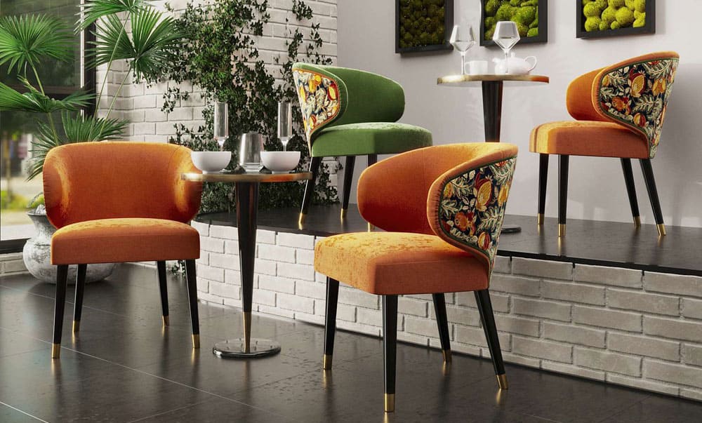 Viola armchair complementing a mid-century modern interior design - yavorina.com.ua