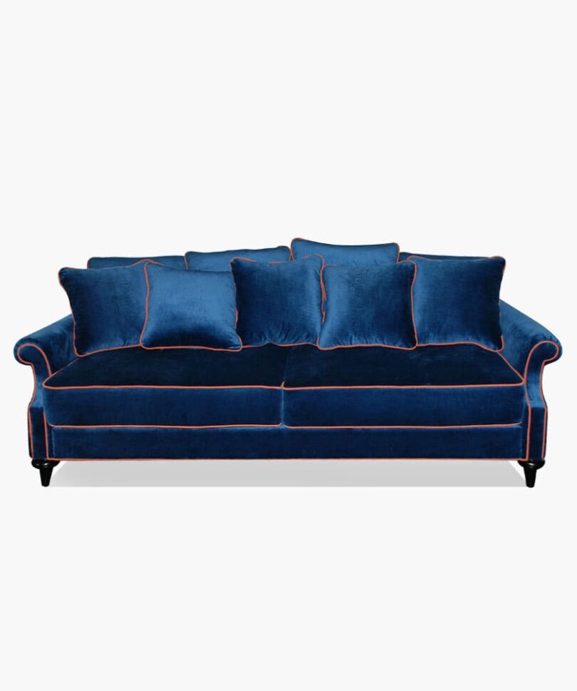 Annabelle sofa with natural fabric upholstery - yavorina.com.ua