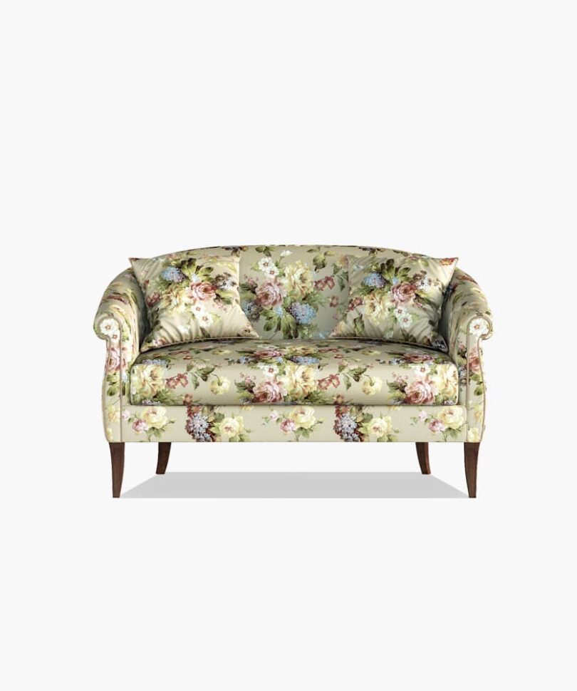 Elegant Vavilon-02 sofa with high armrests and soft seating - yavorina.com.ua