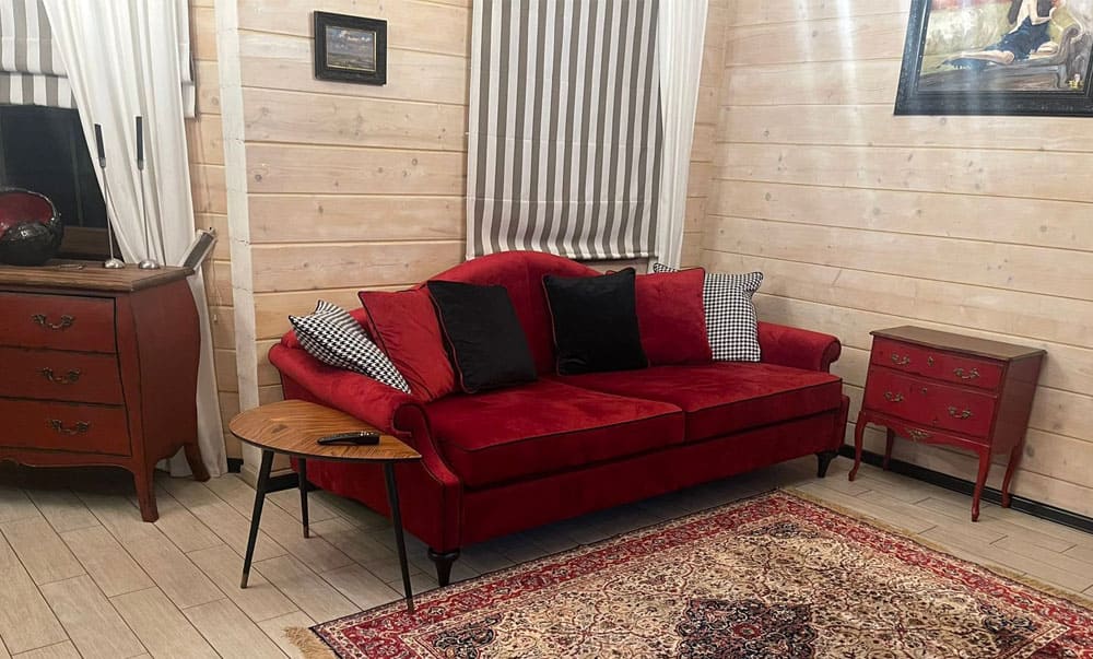 Modern Annabelle sofa with fabric combinations - yavorina.com.ua