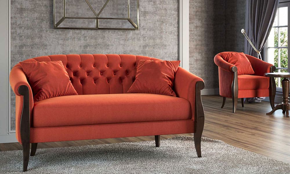 Cozy living room with Vavilon-03 sofa and armchair set - yavorina.com.ua