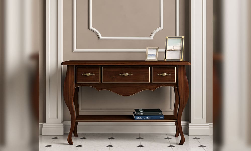 Interior with classic Console-01 in Provence style - yavorina.com.ua