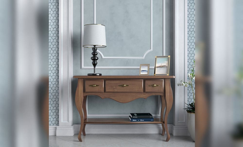 Console-01 in a classic interior with wooden furniture - yavorina.com.ua