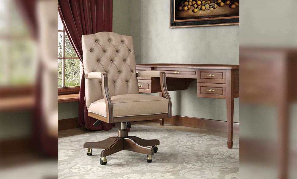 Premium FAVORIT-02 armchair in an executive workspace - yavorina.com.ua