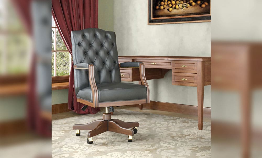 FAVORIT-02 chair enhancing the elegance of a modern home office - yavorina.com.ua