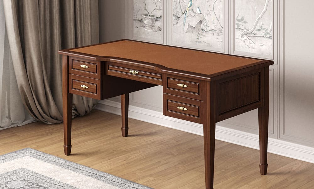 Writing desk Classic-01 for a classic office setting - yavorina.com.ua