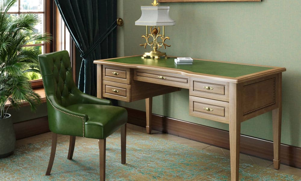 Elegant Classic-01 desk in a home interior - yavorina.com.ua