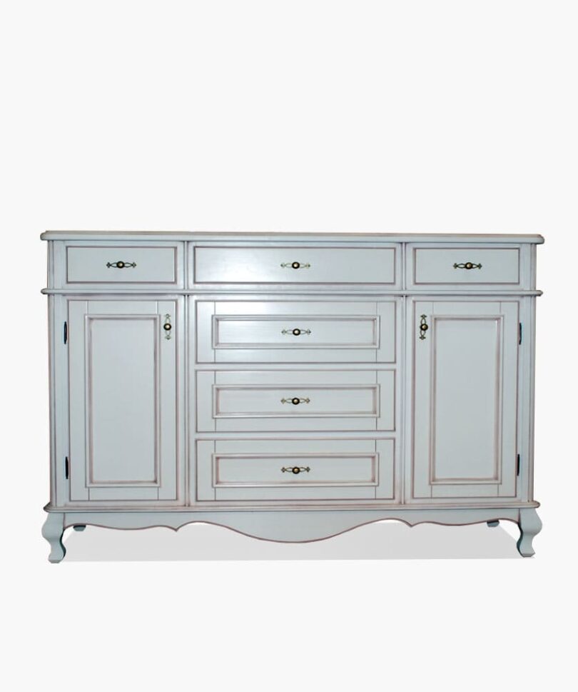 White Dresser D-6 in solid wood - yavorina.com.ua