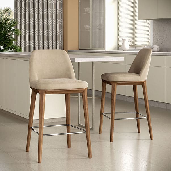 Semi-bar stool Aster in a kitchen interior - yavorina.com.ua